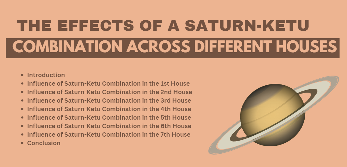 Understanding the Effects of a Saturn-Ketu Combination Across Different Houses